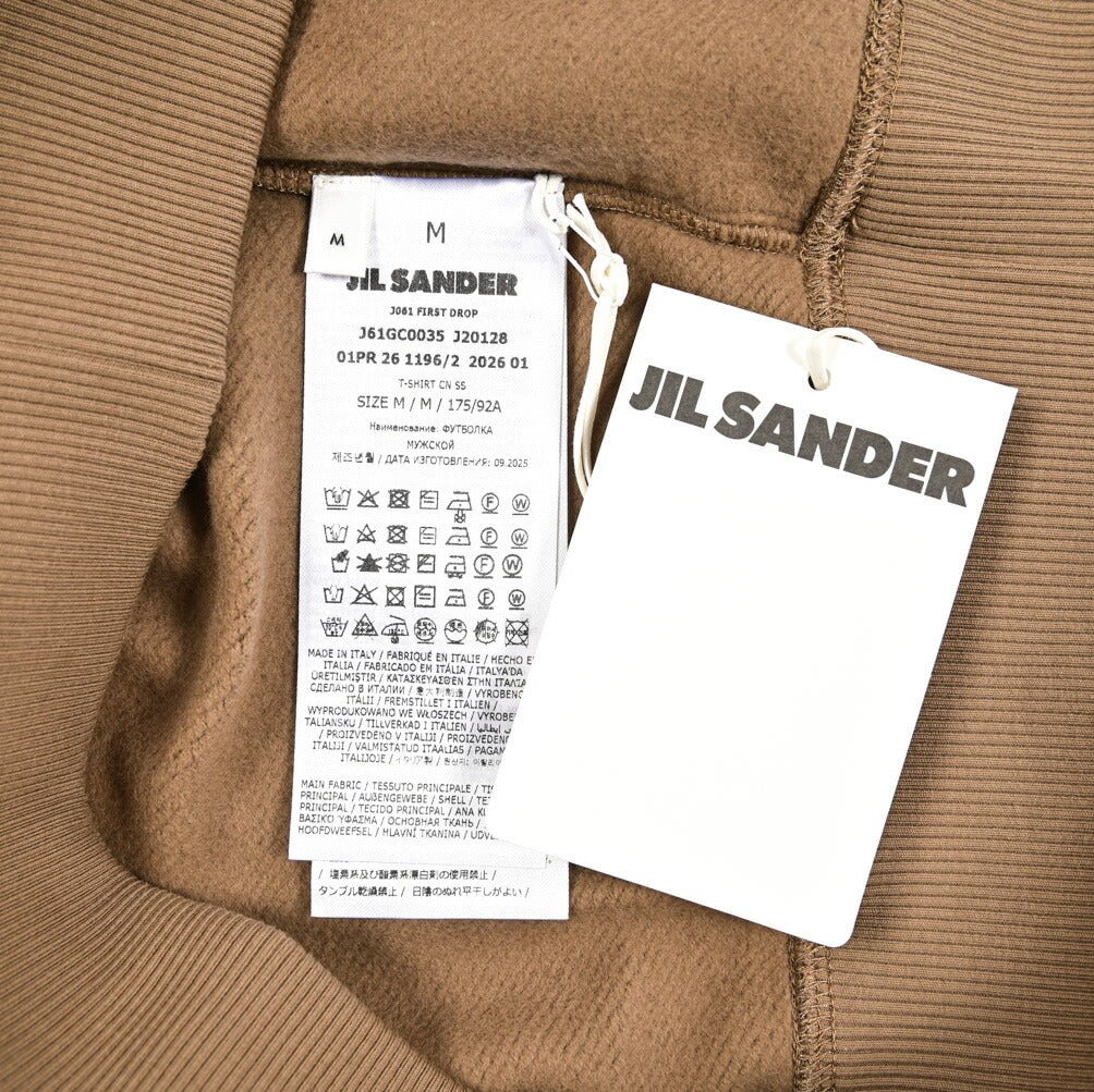 26SS JIL SANDER コットン100% 半袖スウェットシャツ 裏起毛|435805-S|GUARDAROBA MILANO OFFICIAL STORE