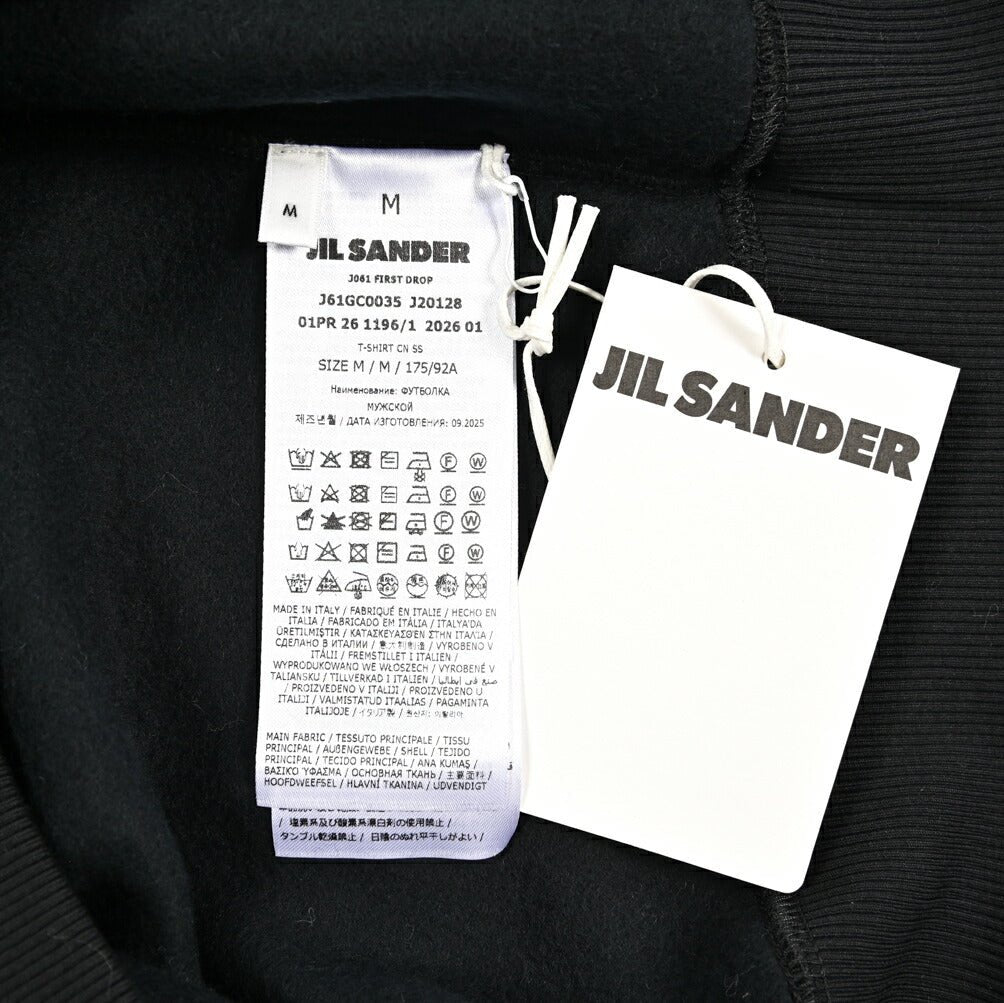 26SS JIL SANDER コットン100% 半袖スウェットシャツ 裏起毛|435809-S|GUARDAROBA MILANO OFFICIAL STORE