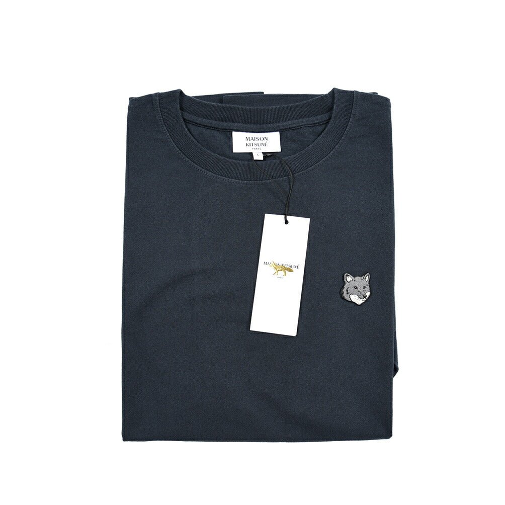 26SS MAISON KITSUNE オーガニックコットン100% 半袖Tシャツ / コンフォートフィット ネイビー(CLASSIC NAVY) XS | GUARDAROBA MILANO OFFICIAL STORE