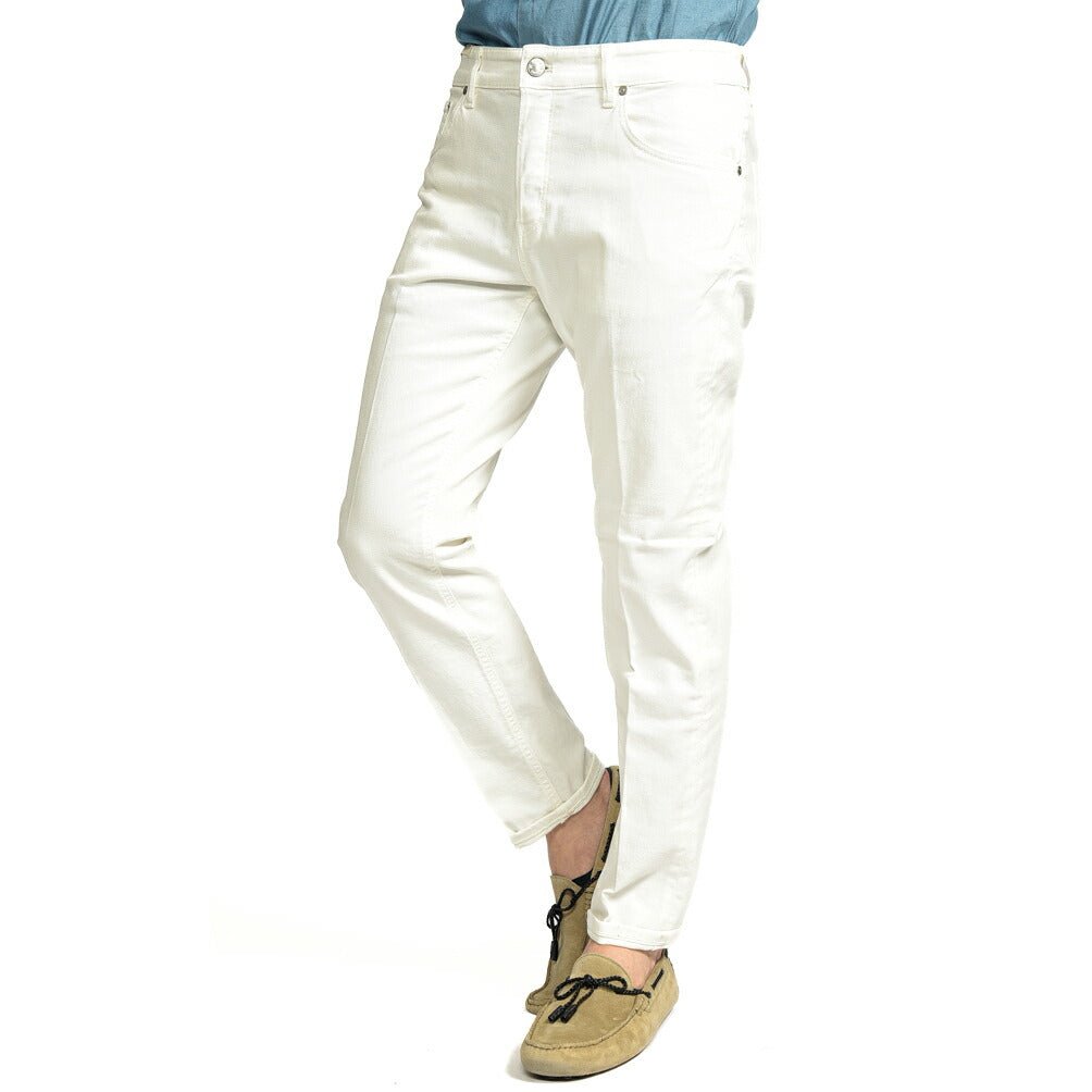 26SS PT TORINO DENIM "REGGAE" ストレッチデニム テーパードジーンズ ホワイト 28 | GUARDAROBA MILANO OFFICIAL STORE