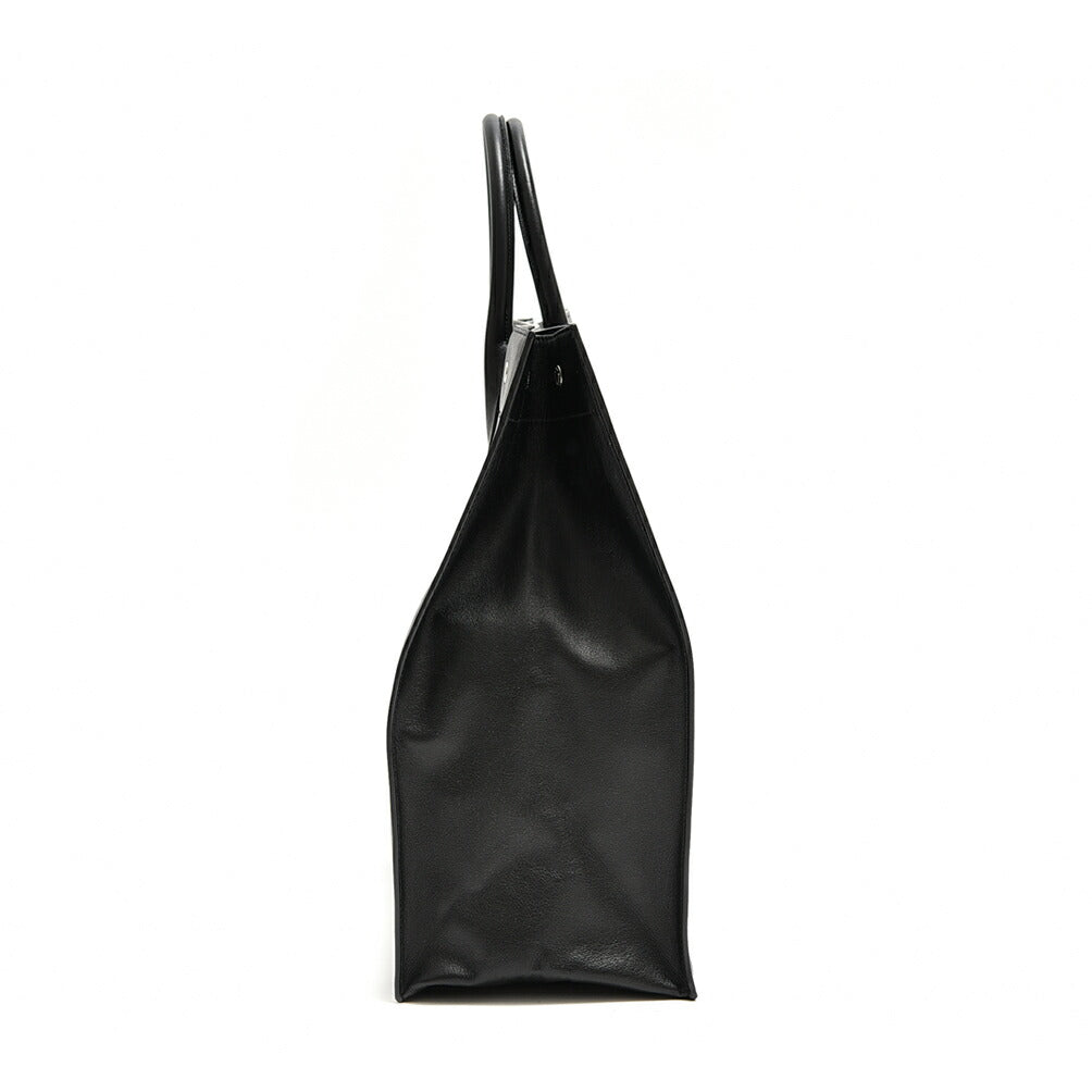 SAINT LAURENT RIVE GAUCHE NORTH/SOUTH TOTE BAG スムースレザートートバッグレザー