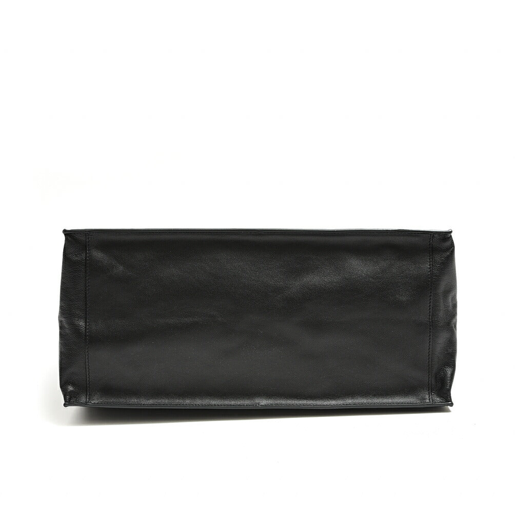 SAINT LAURENT RIVE GAUCHE NORTH/SOUTH TOTE BAG スムースレザートートバッグレザー