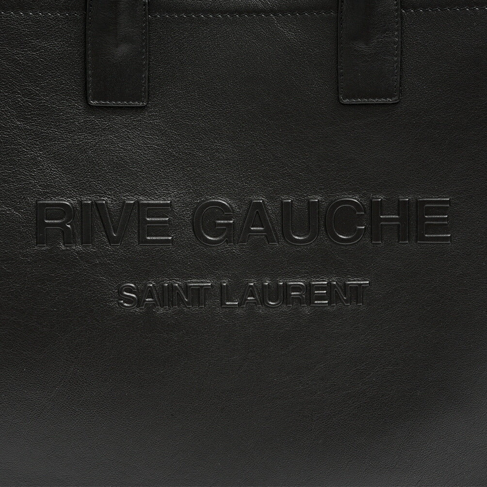 SAINT LAURENT RIVE GAUCHE NORTH/SOUTH TOTE BAG スムースレザートートバッグレザー