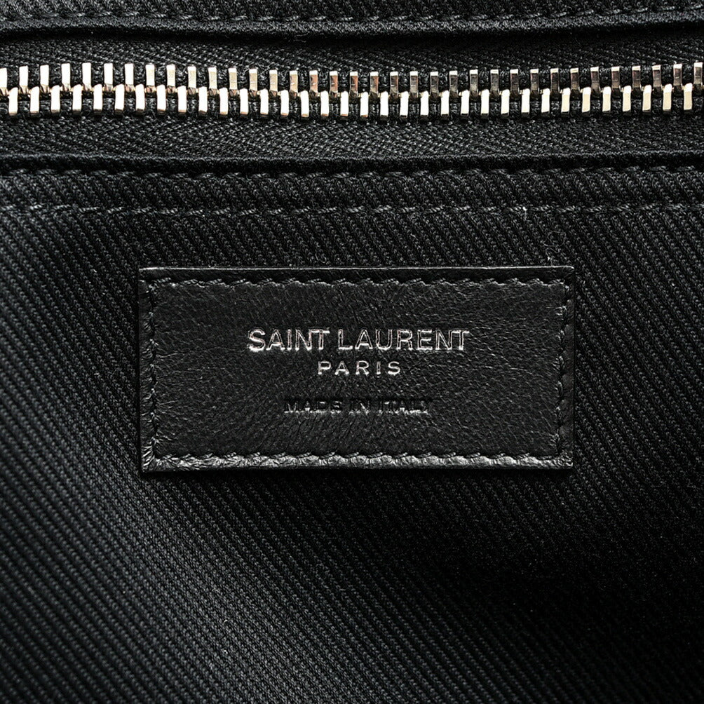 SAINT LAURENT RIVE GAUCHE NORTH/SOUTH TOTE BAG スムースレザートートバッグレザー