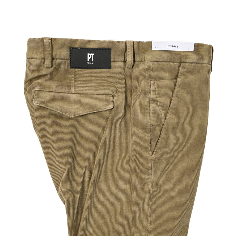 PT TORINO DENIM "JUNGLE" 細畝コーデュロイ クロップドスキニーパンツ