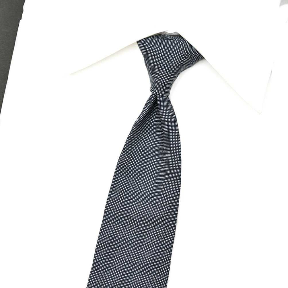 【P20倍】SALE|GIORGIO ARMANI コットン100% ピンドット柄ネクタイ シアサッカー