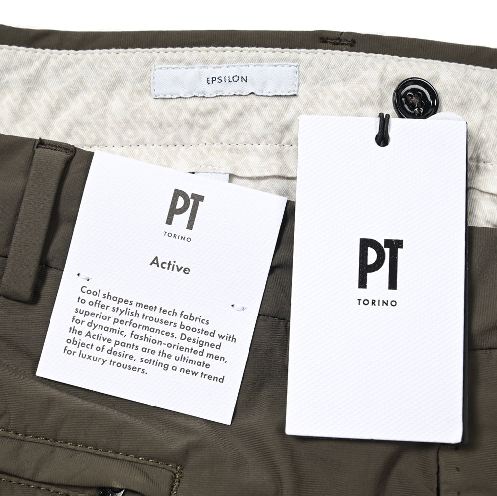 SALE|PT TORINO ACTIVE EPSILON 高機能ストレッチナイロン ノータックテーパードスラックス / PT01 KULT