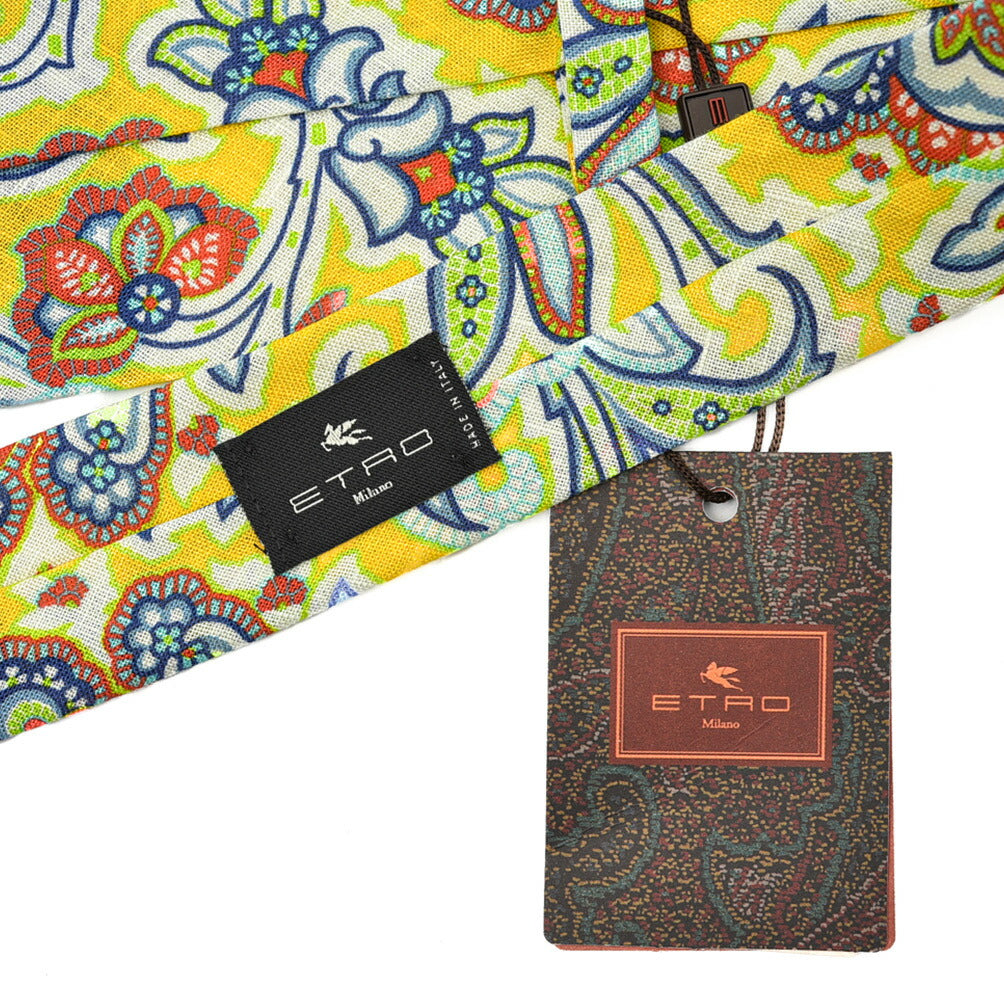 SALE|ETRO リネン100% ネクタイ