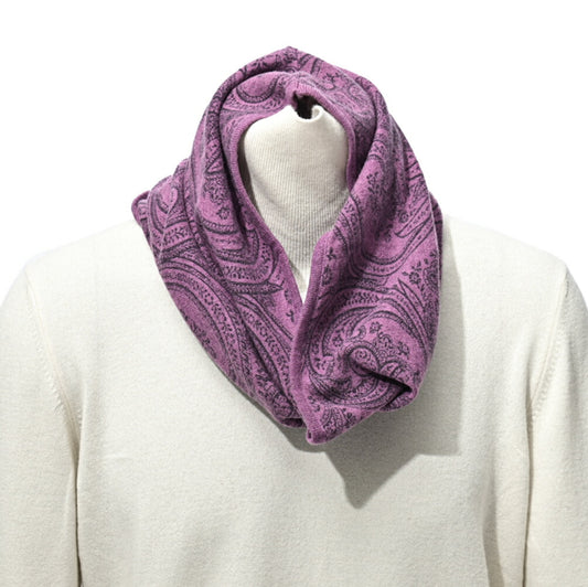 ETRO ウールカシミヤ ペイズリー柄ネックウォーマー(スヌード)