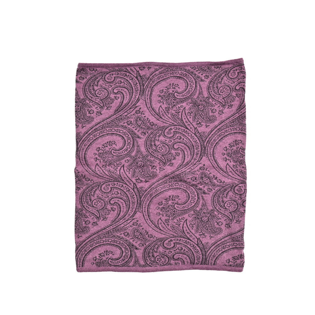 ETRO ウールカシミヤ ペイズリー柄ネックウォーマー(スヌード)