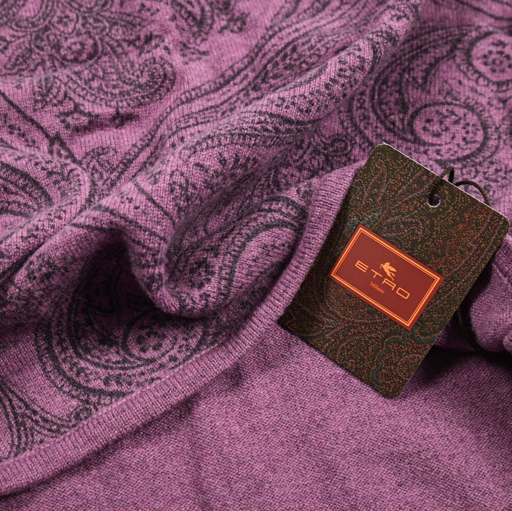 ETRO ウールカシミヤ ペイズリー柄ネックウォーマー(スヌード)