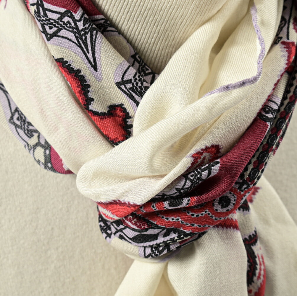ETRO ウールシルクカシミヤ ストール