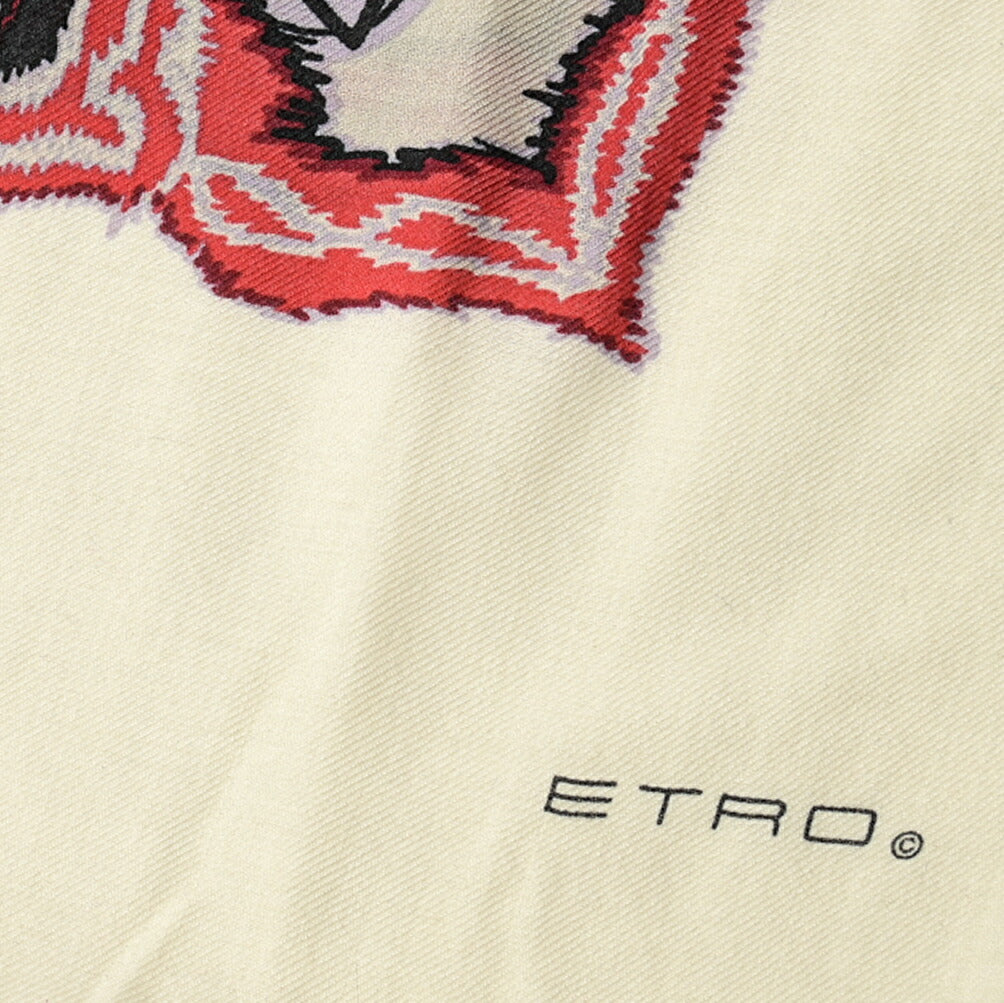 【P10倍】ETRO ウールシルクカシミヤ ストール