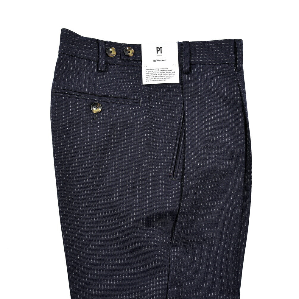 SALE|PT TORINO ReWorked THE MARINER SUPER100’s ヴァージンウール100% ツータックスラックス / PT01