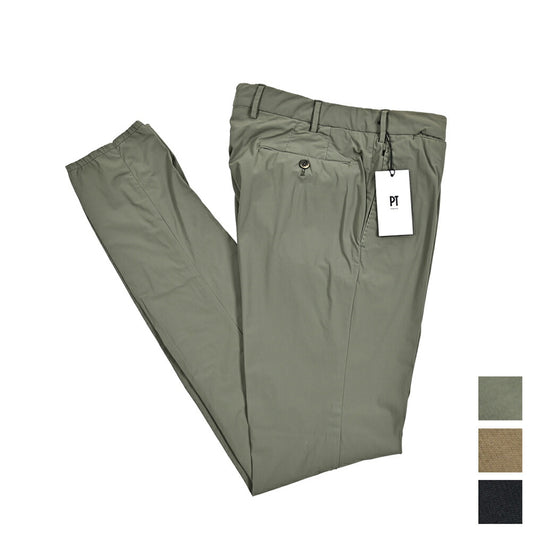 SALE|PT TORINO Active "SUPERSLIM FIT" 軽量ストレッチナイロン ノータックスリムパンツ