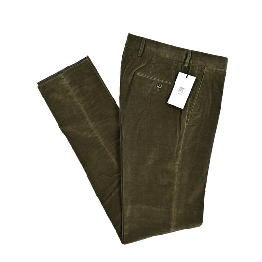 PT TORINO "SLIM FIT" ストレッチコットン 細畝コーデュロイパンツ