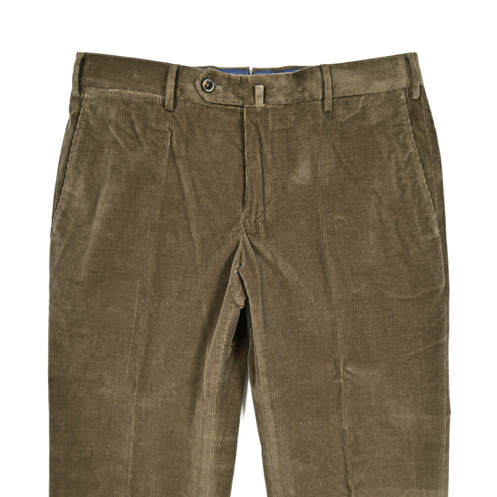 SALE|PT TORINO "SLIM FIT" ストレッチコットン ノータックコーデュロイパンツ