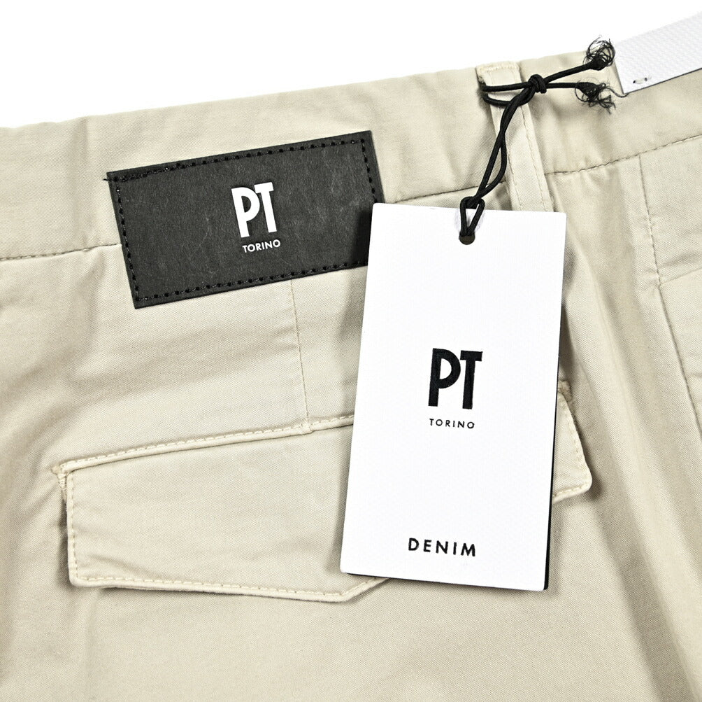 SUMMER SALE|PT TORINO DENIM "HOUSE" ストレッチコットンチノ ノータックスリムパンツ