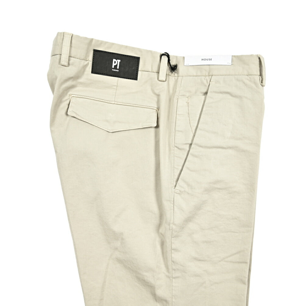 SUMMER SALE|PT TORINO DENIM "HOUSE" ストレッチコットンチノ ノータックスリムパンツ