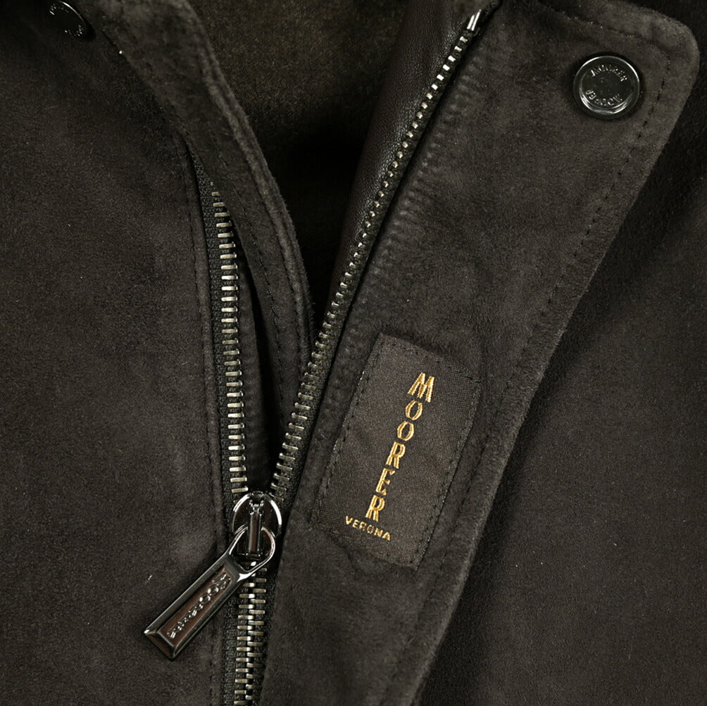 MOORER "ANFOSSI-UR" スエードレザー 中綿フライトジャケット