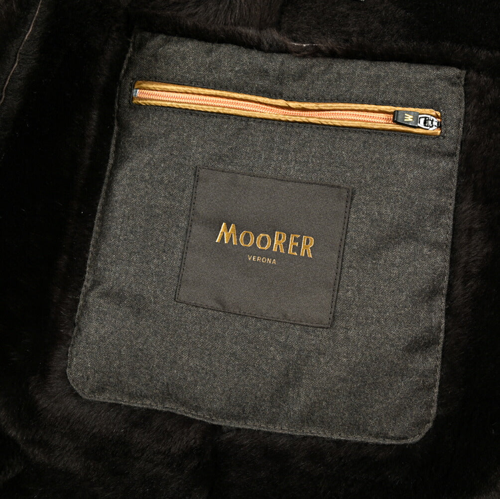 MOORER "CARBONI-ME" スエードレザーコート