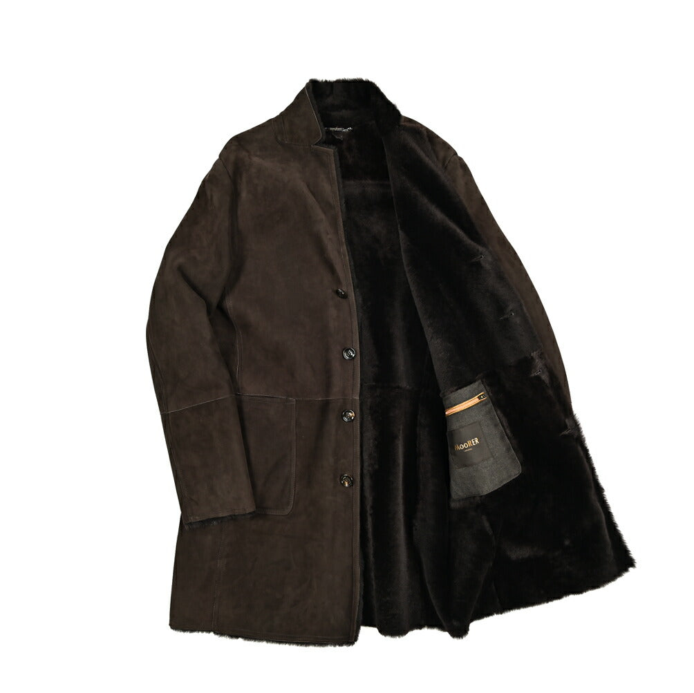 MOORER "CARBONI-ME" スエードレザーコート