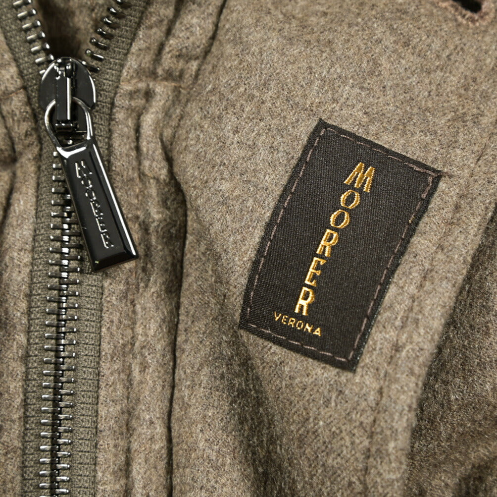 MOORER "PHILIP-IL" カシミヤ100% ファーフード付きダウンジャケット (Loro Piana RAIN SYSTEM)
