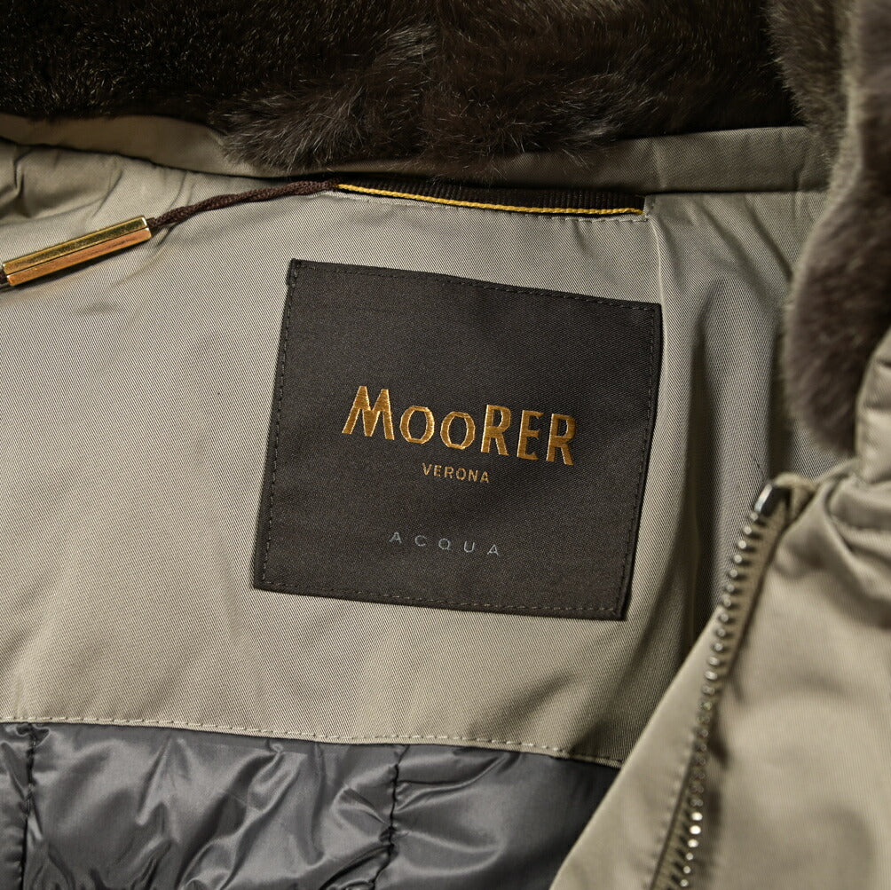 MOORER "GIULIO-KL" ポリエステル混 スタンドカラーダウンコート / ACQUA PROOF (防水)