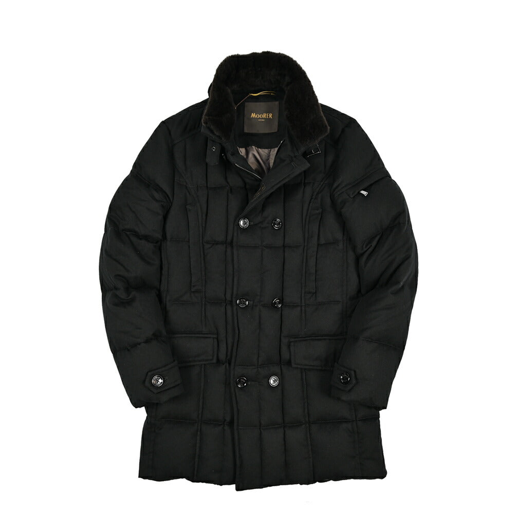 MOORER "MORRIS-IL" カシミヤ100% スタンドカラーダウンコート (Loro Piana STORM SYSTEM)