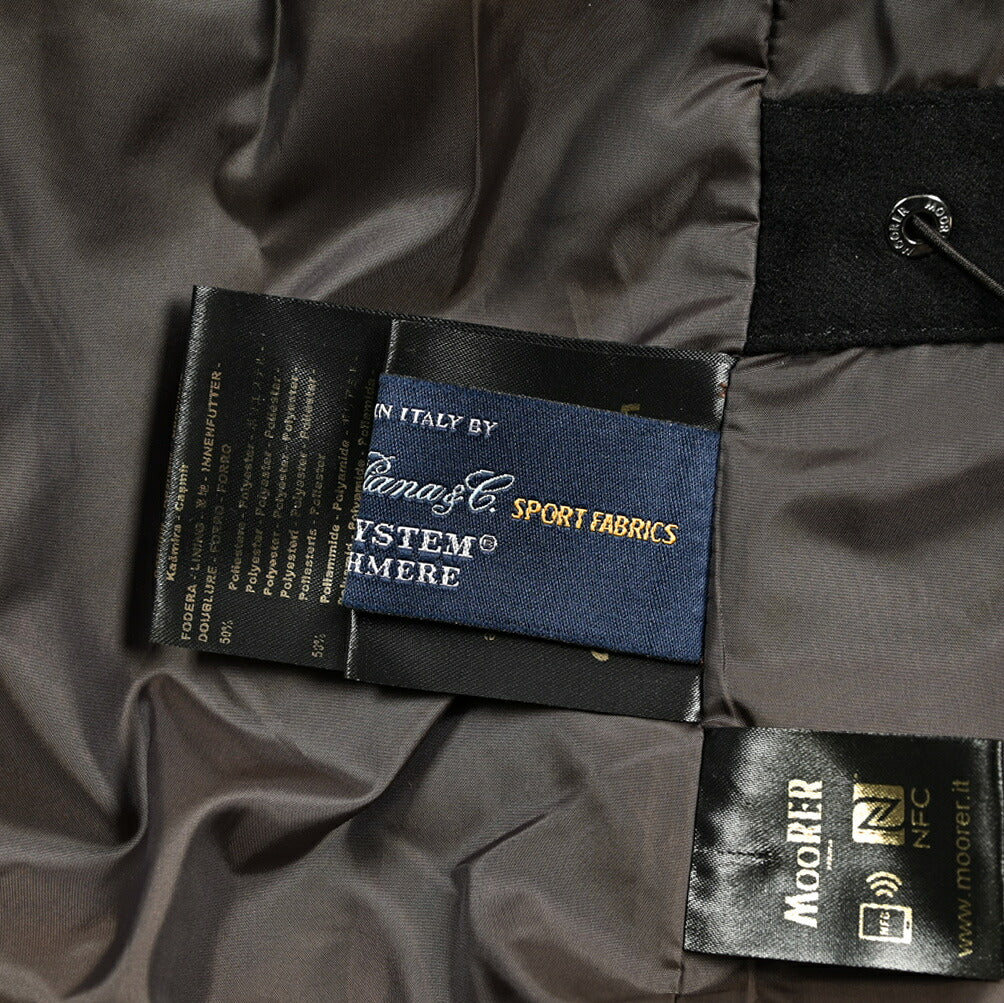 MOORER "MORRIS-IL" カシミヤ100% スタンドカラーダウンコート (Loro Piana STORM SYSTEM)