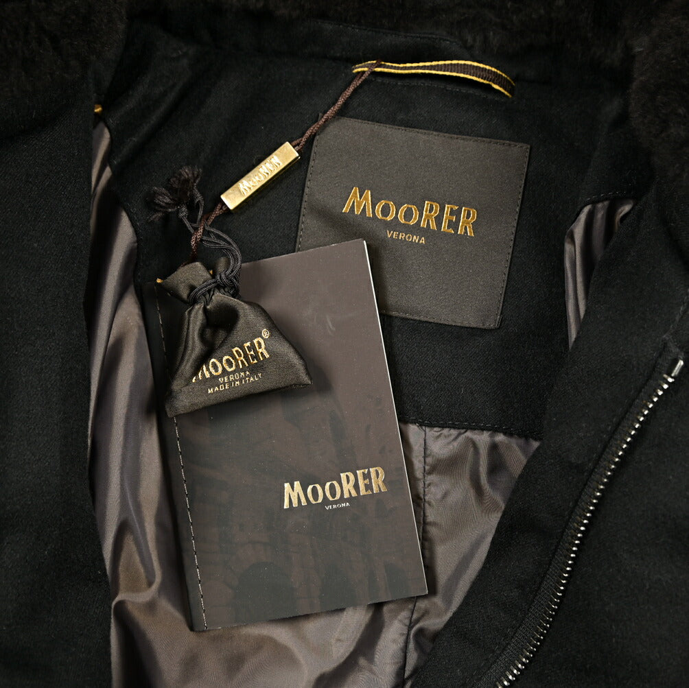 MOORER "MORRIS-IL" カシミヤ100% スタンドカラーダウンコート (Loro Piana STORM SYSTEM)
