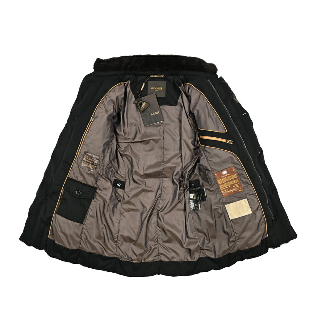 MOORER "MORRIS-IL" カシミヤ100% スタンドカラーダウンコート (Loro Piana STORM SYSTEM)