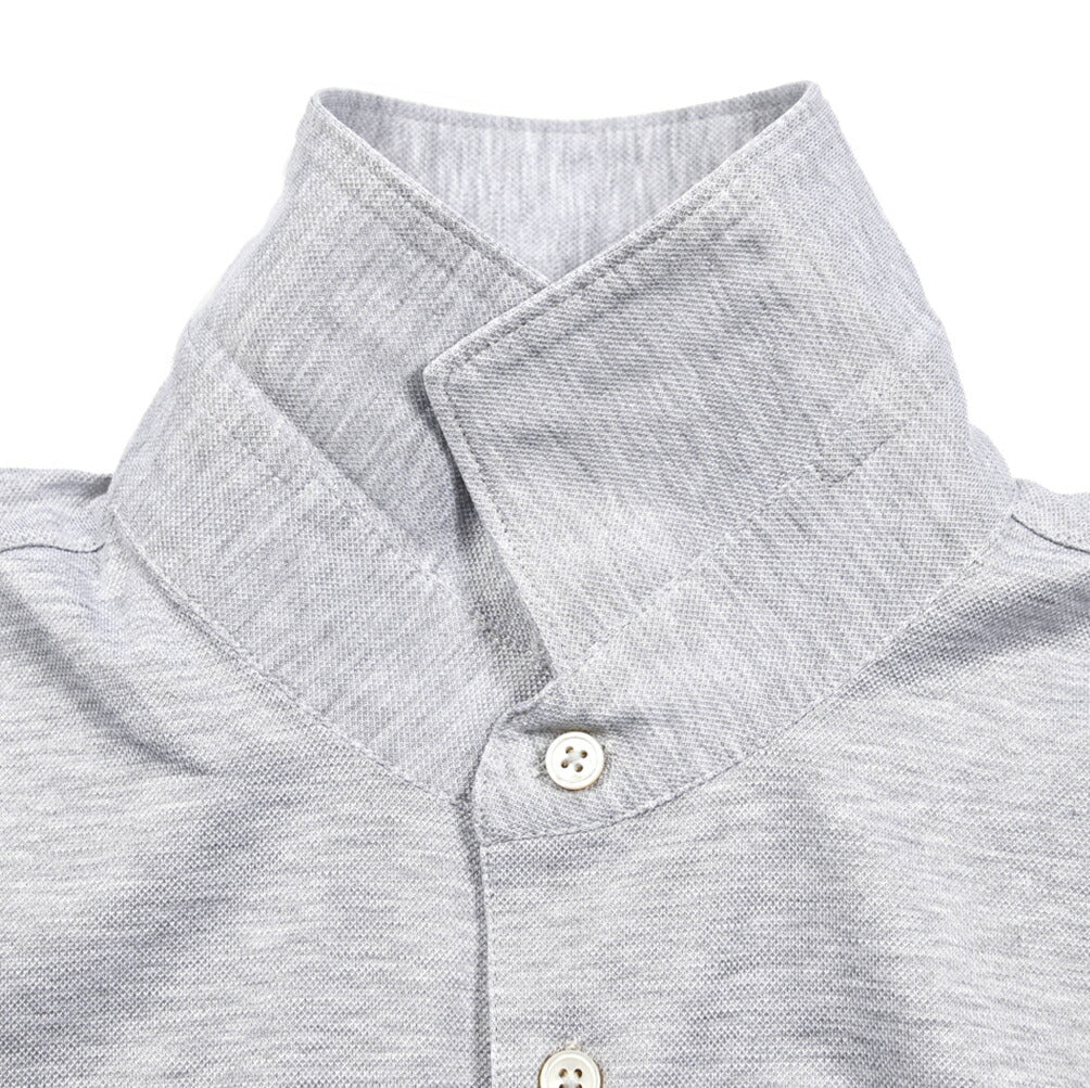 SALE|GRAN SASSO コットン100% 鹿の子ポロシャツ