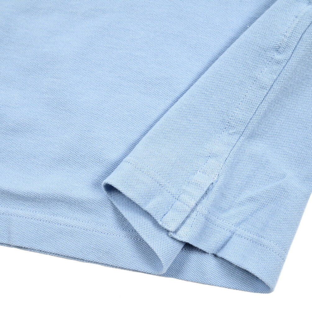 SALE|GRAN SASSO コットン100% 鹿の子ポロシャツ (製品染め)