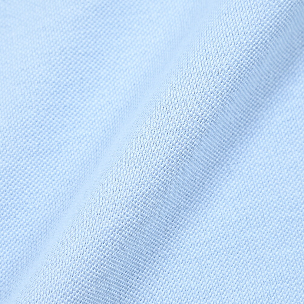 SALE|GRAN SASSO コットン100% 鹿の子ポロシャツ (製品染め)