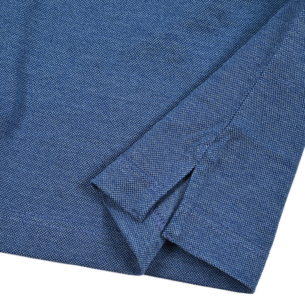 SALE|GRAN SASSO コットン100% 鹿の子ポロシャツ