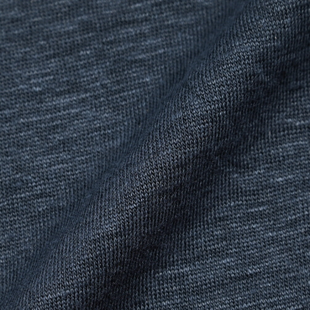 GRAN SASSO リネン100% スキッパーポロ