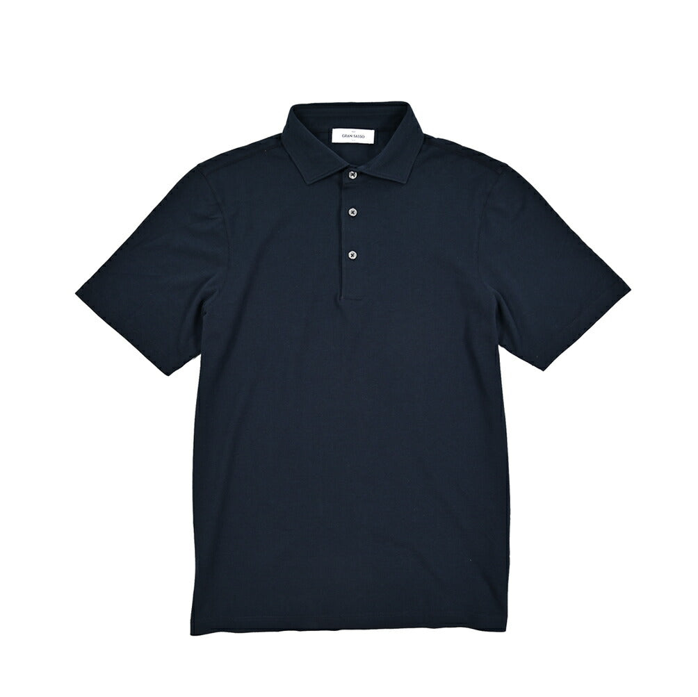 GRAN SASSO コットン100% 鹿の子ポロシャツ