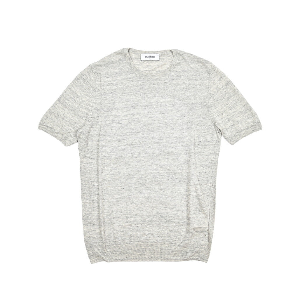 GRAN SASSO リネン100% 半袖ニットTシャツ