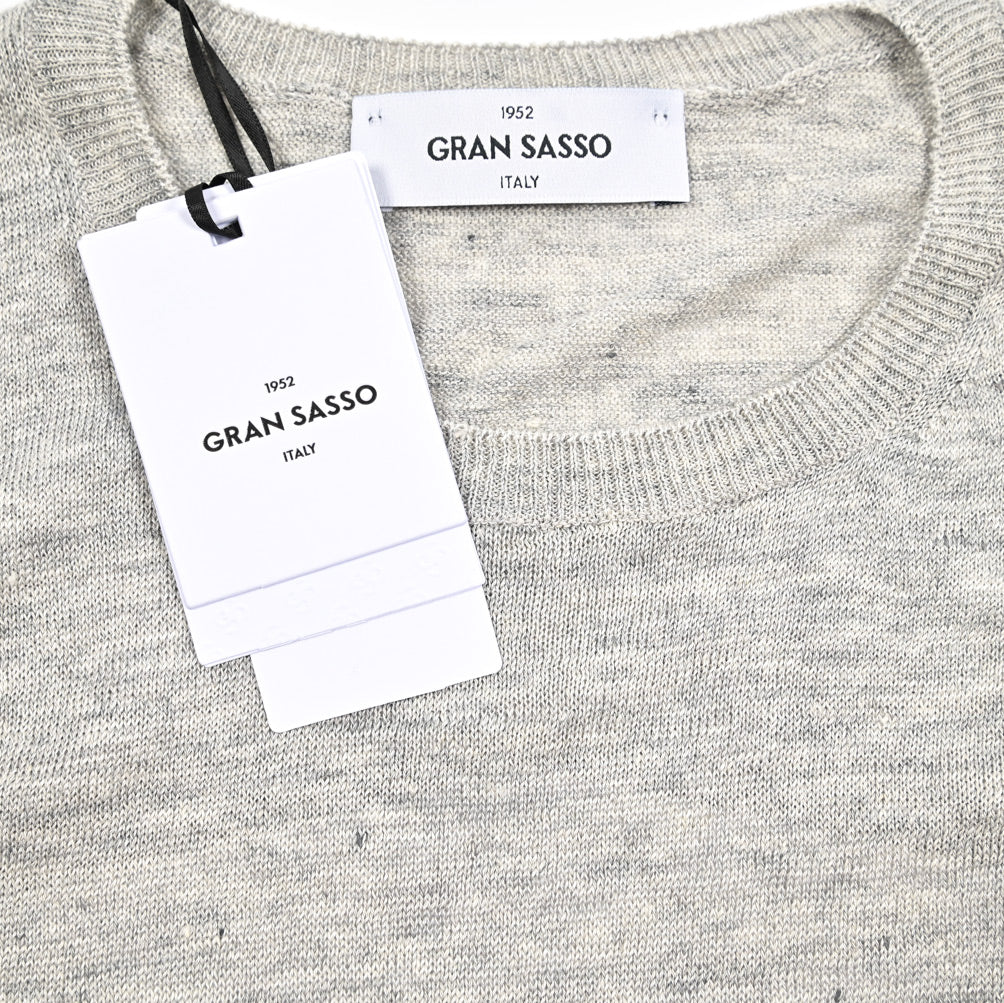 GRAN SASSO リネン100% 半袖ニットTシャツ