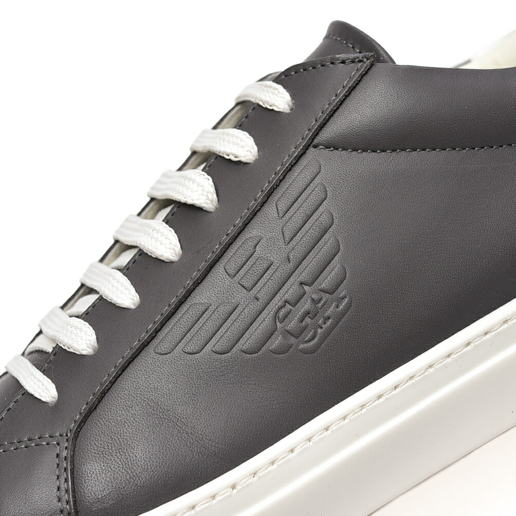 EMPORIO ARMANI カーフレザースニーカー
