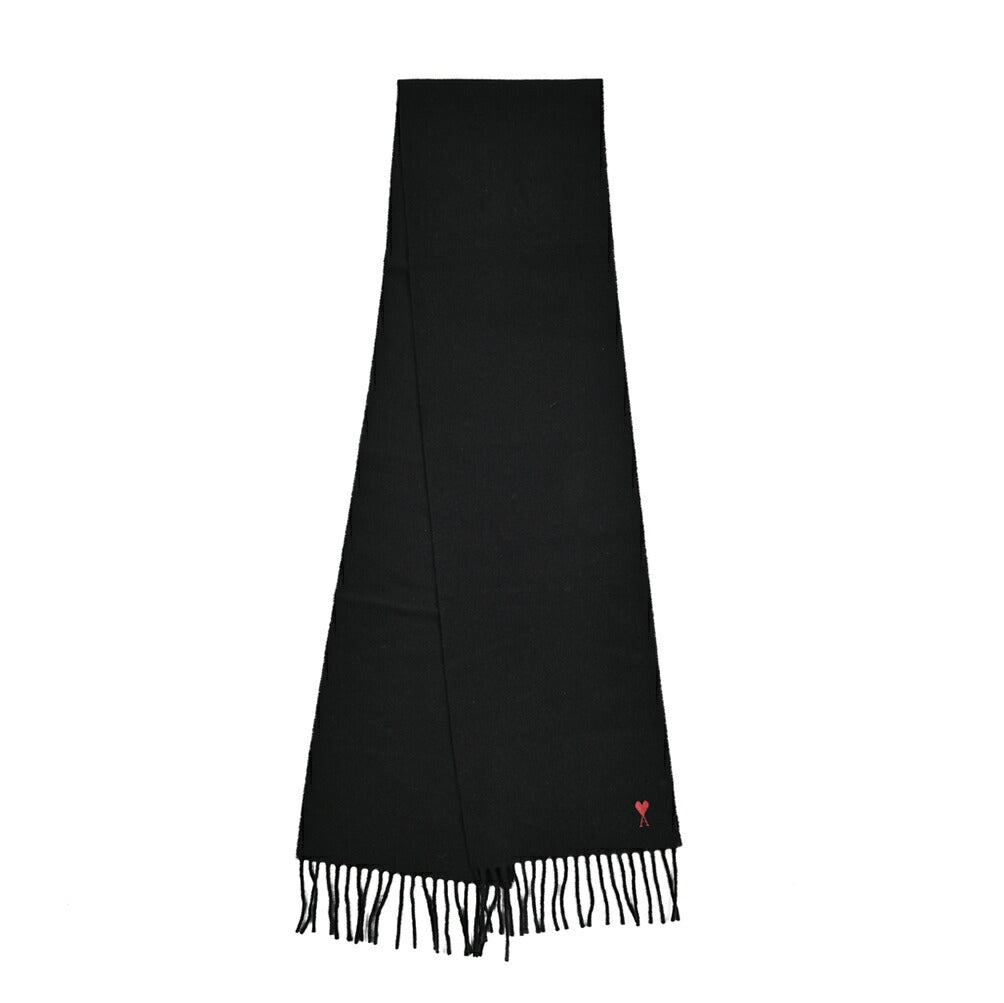 25-26AW AMI PARIS ウール100% ワンポイントロゴマフラー