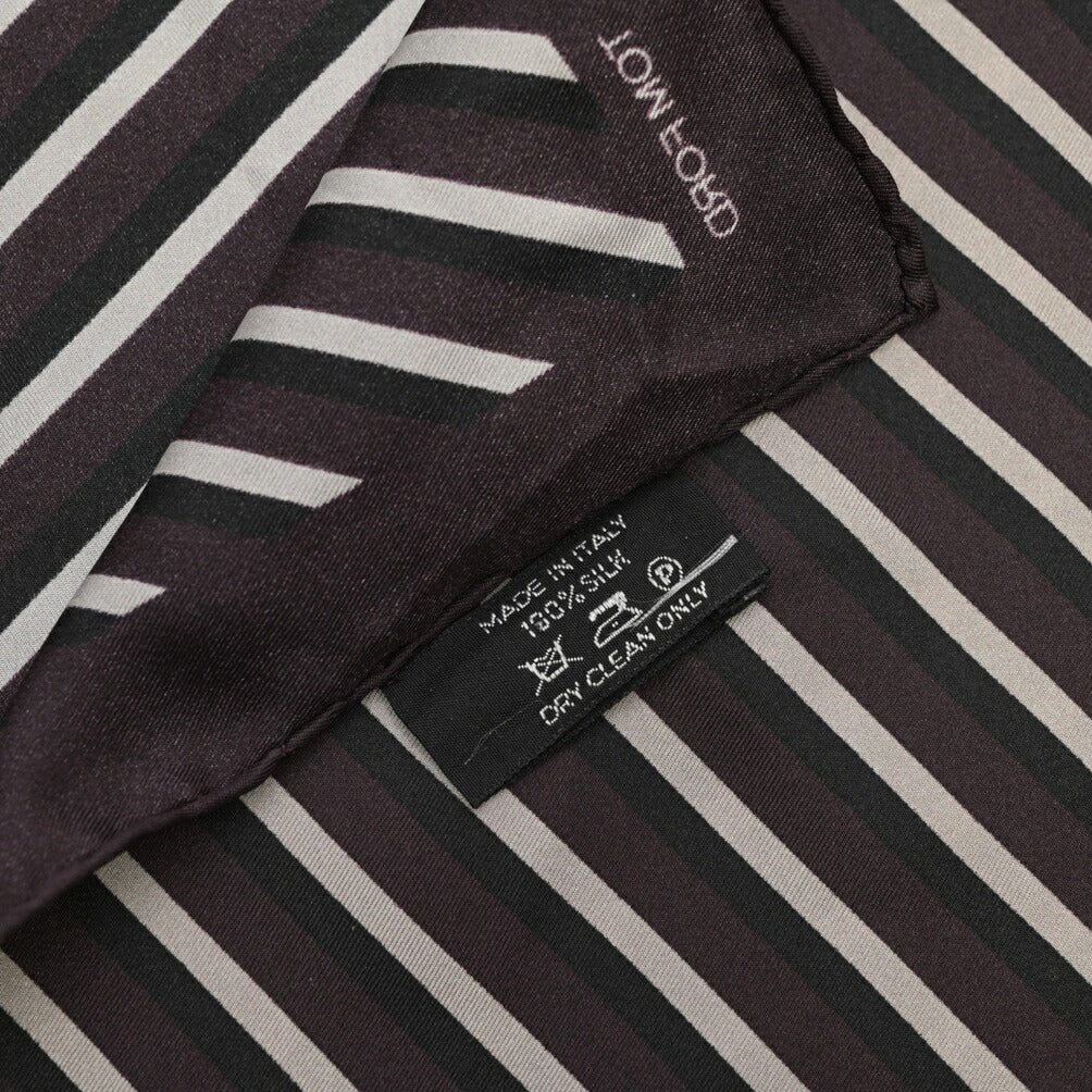 TOM FORD シルク100% レジメンタルポケットチーフ