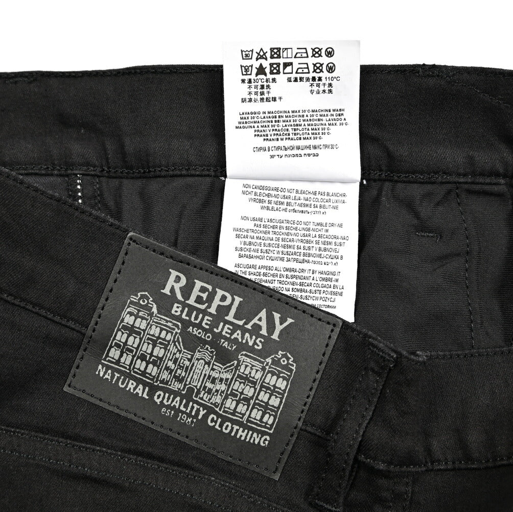 Pre WINTER SALE|REPLAY MICKYM モダール混デニム スリムテーパードジーンズ / M1021D