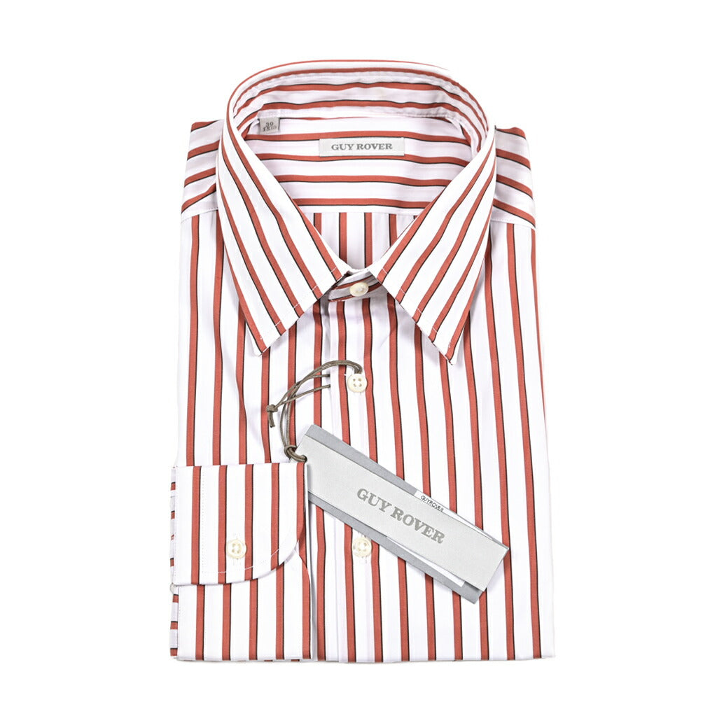 GUY ROVER コットン100% レギュラーカラードレスシャツ