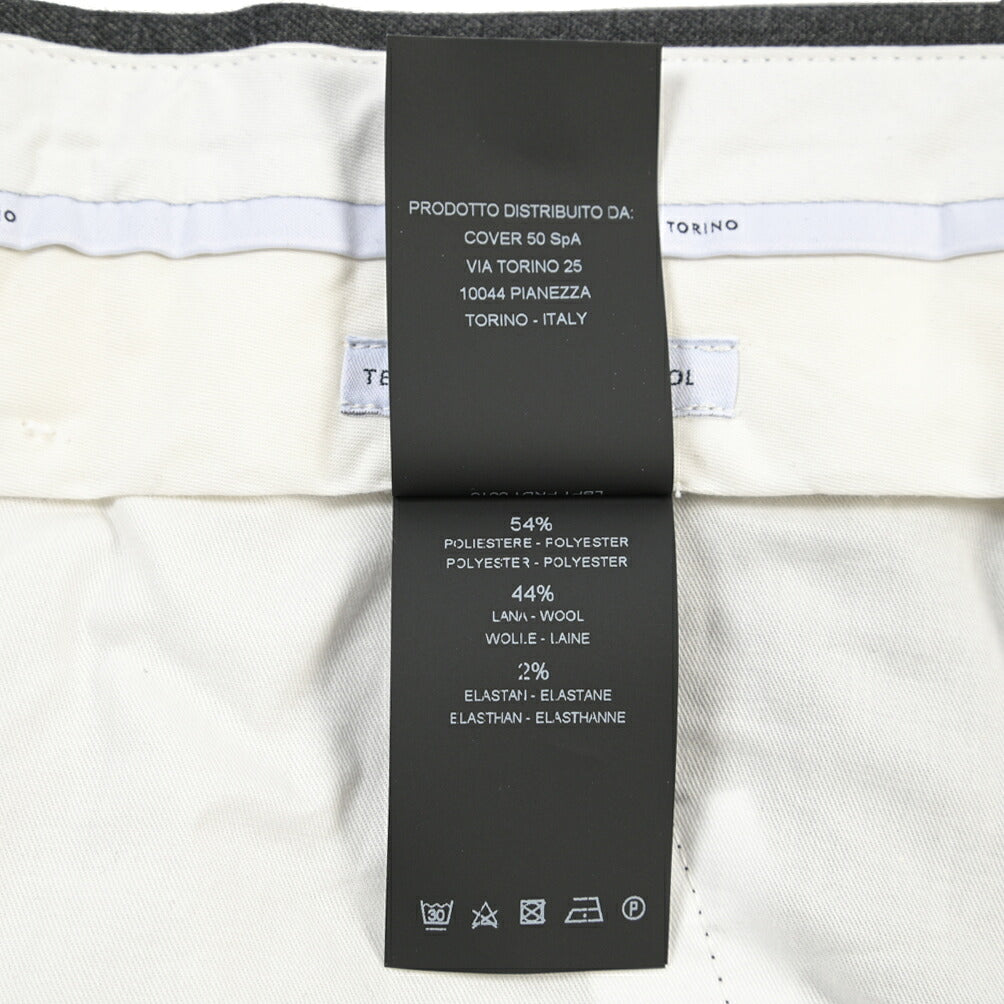 PT TORINO Travel “MASTER FIT” 高機能ストレッチウール ワンタックスラックス / TECHNO WASHABLE WOOL