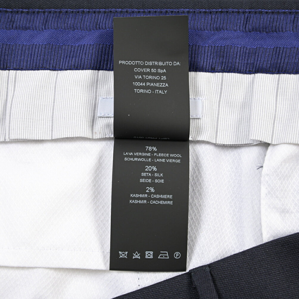 PT TORINO “SLIM FIT” シルクカシミヤ混ウール ノータックスラックス