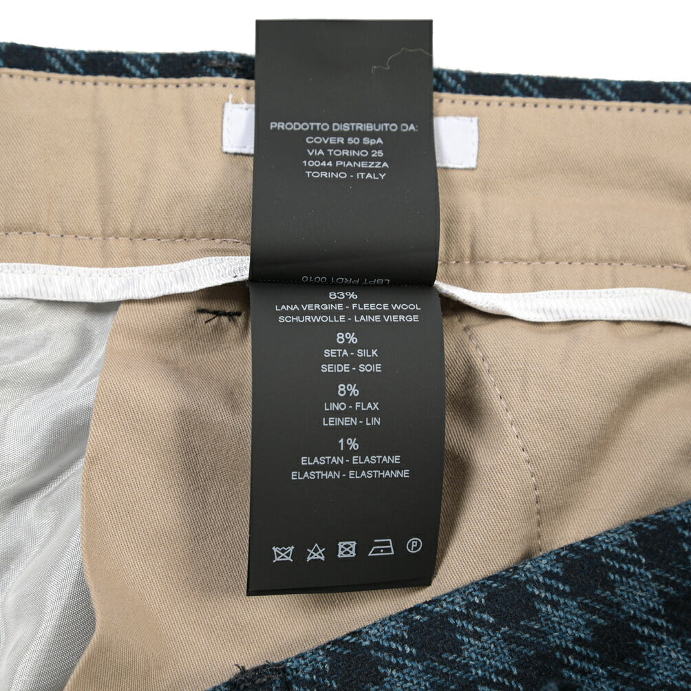 PT TORINO Edge “REBEL FIT” リネン混ウール ノータックスラックス