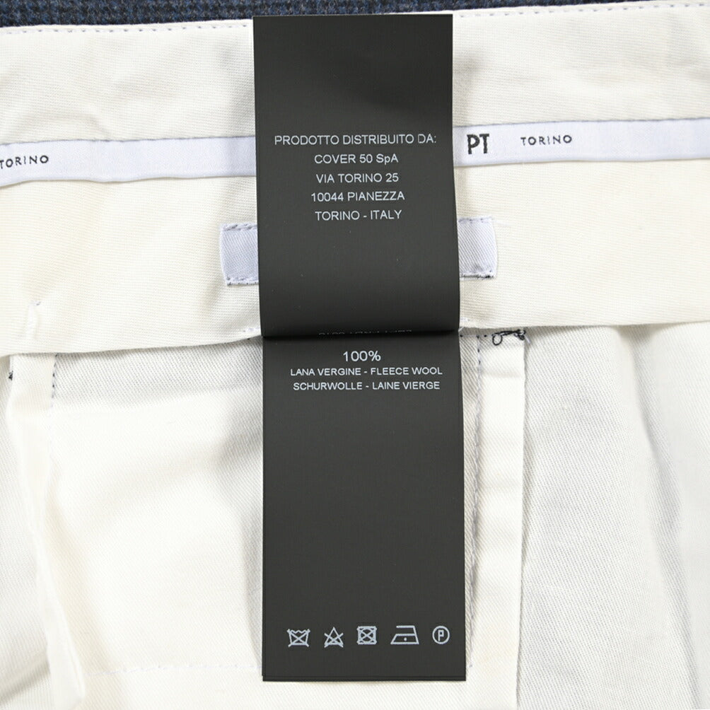 PT TORINO “SLIM FIT” SUPER 100's ヴァージンウール100% ノータックスラックス