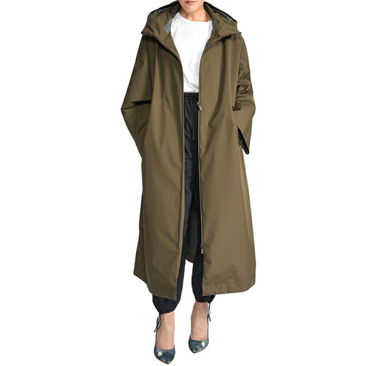 HERNO “FUNCTIONAL WARDROBE” ポリエステル100% フード付きライトコート PRO-METEO 撥水 防風 透湿 / レディース